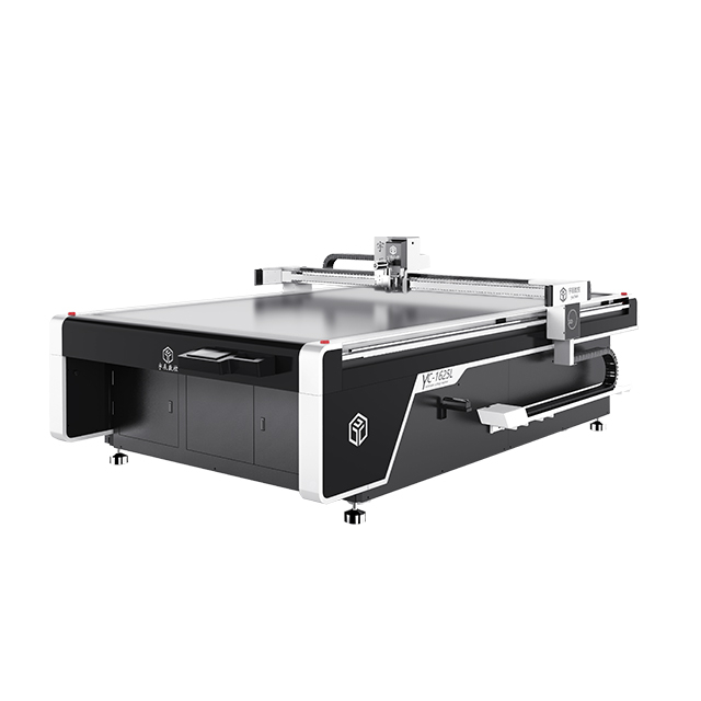 Máquina de corte de couro PU artificial com faca CNC